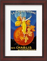 Framed La Chablisienne Ses Chablis Authentiques, 1926