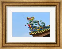 Framed Dragon Sculpture, South Putuo Temple, Xiamen, Fujian Province, China