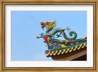 Framed Dragon Sculpture, South Putuo Temple, Xiamen, Fujian Province, China