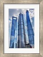 Framed Liujiashui Financial District, Shanghai, China
