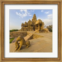 Framed Hindu Temples at Khajuraho, India