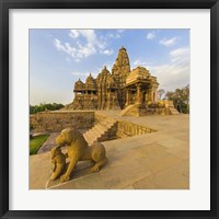 Framed Hindu Temples at Khajuraho, India