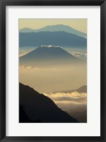 Framed Indonesia, East Java, Mount Bromo Volcano at Sunrise