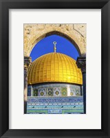 Framed Dome of the Rock Arch, Temple Mount, Jerusalem, Israel