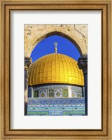 Framed Dome of the Rock Arch, Temple Mount, Jerusalem, Israel