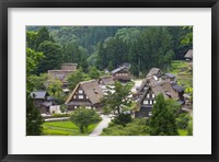 Framed Gassho-Zukuri Houses in the Mountain, Japan