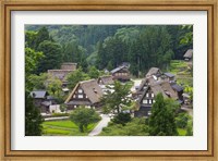 Framed Gassho-Zukuri Houses in the Mountain, Japan