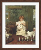 Framed Girl with Dogs