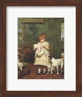 Framed Girl with Dogs