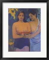 Framed Two Women from Tahiti