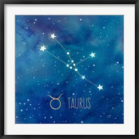 Framed Star Sign Taurus