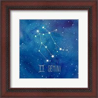 Framed Star Sign Gemini