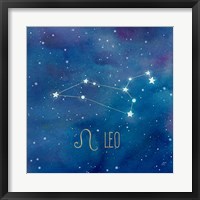 Framed Star Sign Leo