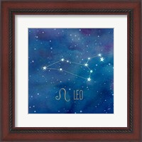 Framed Star Sign Leo