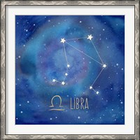Framed Star Sign Libra