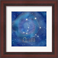 Framed Star Sign Libra