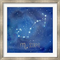 Framed Star Sign Scorpio