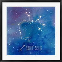 Framed Star Sign Sagitarius