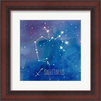 Framed Star Sign Sagitarius