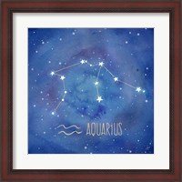Framed Star Sign Aquarius