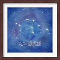 Framed Star Sign Aquarius