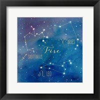 Framed Star Sign Fire