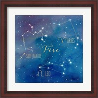 Framed Star Sign Fire