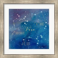 Framed Star Sign Fire