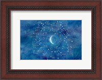 Framed Star Sign with Moon Landscape