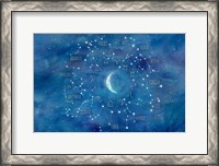 Framed Star Sign with Moon Landscape