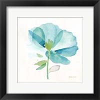 Framed Blue Poppy Field Single III
