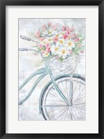 Framed Bike with Flower Basket