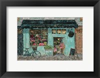 Framed Parisian Flower Shop