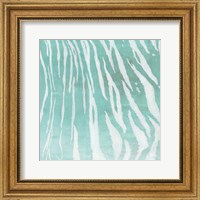Framed Soft Animal Prints Blue Tiger