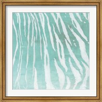 Framed Soft Animal Prints Blue Tiger