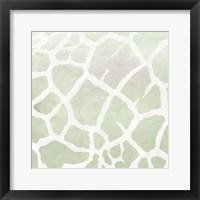 Soft Animal Prints Gray Giraffe Framed Print