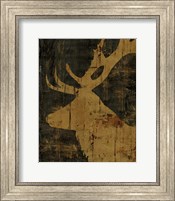 Framed Rustic Lodge Animals Deer