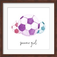 Framed Sports Girl Soccer
