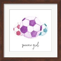 Framed Sports Girl Soccer