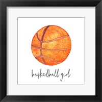 Framed Sports Girl Basketball