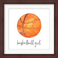 Framed Sports Girl Basketball