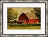 Framed Red Barn