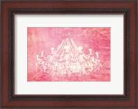 Framed Pink Chandelier