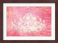 Framed Pink Chandelier