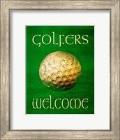 Framed Golfers Welcome