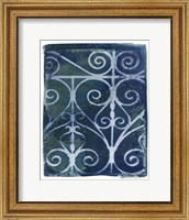 Framed Wrought Iron Cyanotype II