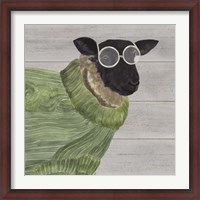 Framed Intellectual Animals IV Sheep and Sweater