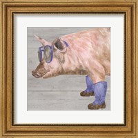 Framed Intellectual Animals V Pig in Boots