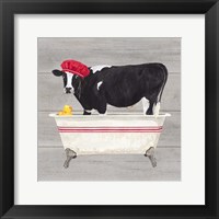 Framed Bath time for Cows Tub