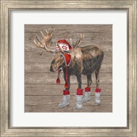 Framed Warm in the Wilderness Moose